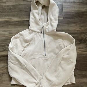lululemon athletica Cream Scuba Half Zip
